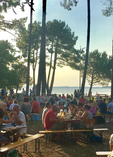 Repas au bord du lac de Sanguinet Repas au bord du lac de Sanguinet