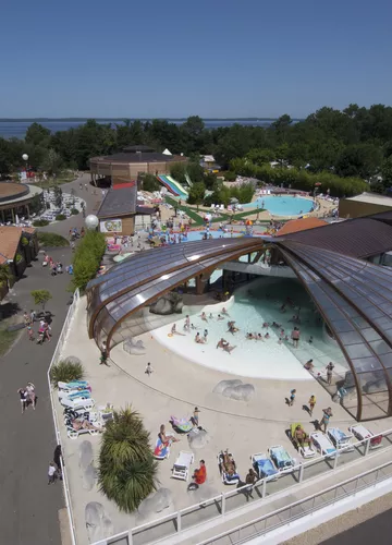 Vue aérienne du domaine de la rive Vue aérienne du domaine de la rive à Biscarrosse