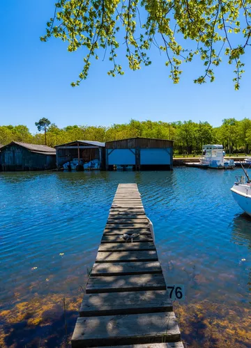 Le lac de Gastes Le lac de Gastes dans les Landes