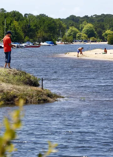 Pêche en eau douce dans les Landes pêche sur le lac de Biscarrosse