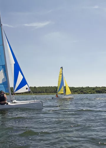 Voile sur le lac de Biscarrosse-Parentis Voile sur le lac de Biscarrosse-Parentis